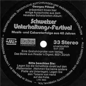 Various - Schweizer Unterhaltungs-Festival download free